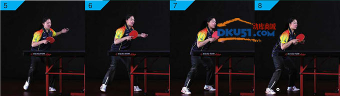 牛剑锋乒乓教学:正手发球后侧身抢拉的步法调整