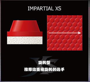 新款蝴蝶IMPARTIAL XB/XS正胶套胶性能介绍